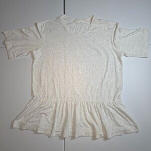 Lululemon‎ Flouncy Peplum Tee Grey - Tag Missing See Measurements